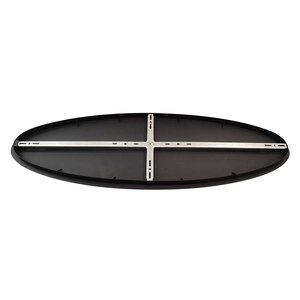 Plafondplaat Zwart Ovaal 120 x 40 x 3 cm