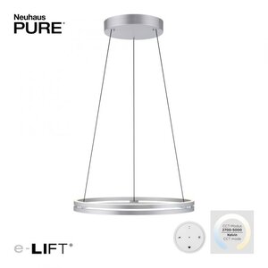 Neuhaus PURE® Neuhaus PURE-MOTO-E-LOOP Hanglamp E-Lift  Aluminium Ø 70cm