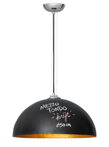 Hanglamp Mezzo Tondo Krijt Zwart Goud 50Cm huismerk kopen in de aanbieding