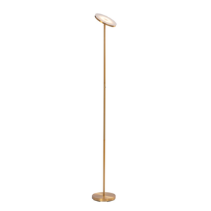 Vloerlamp Novara LED brons 2700k 1700lm Incl. Dimmer
