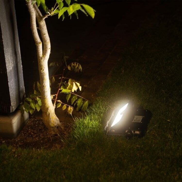 Wandlamp Floodlight Zwart Solar Multifunctioneel incl. Sensor 10 Watt