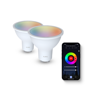 Smart Led Lamp GU10 4.7 Watt RGB + Wit 2 Stuks
