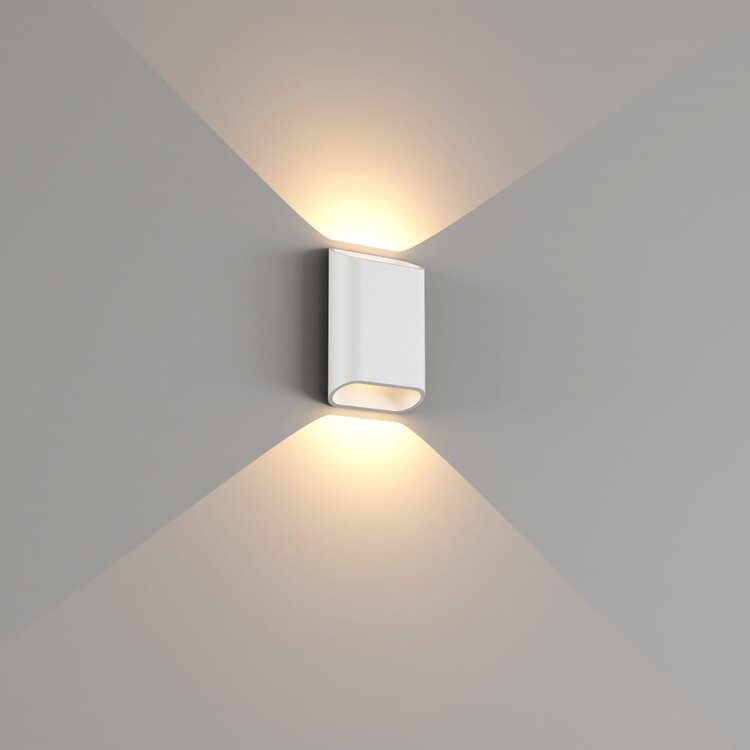 Artdelight Wandlamp Diaz-S Wit Led 2 x 3Watt IP65