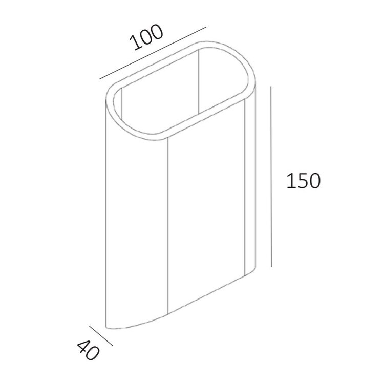 Artdelight Wandlamp Diaz-S Geborsteld Goud Led 2 x 3Watt