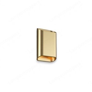 Wandlamp Diaz-S Geborsteld Goud Led 2 x 3Watt