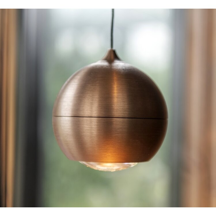 Artdelight Hanglamp Miami Koper Brons Ø 10cm Incl. Comfortlift