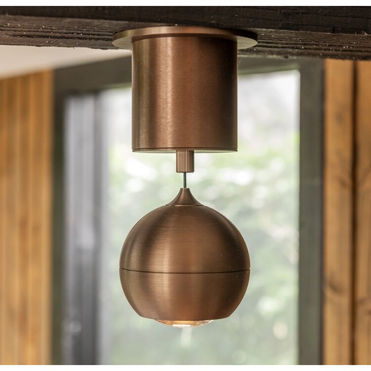 Artdelight Hanglamp Miami Koper Brons Ø 10cm Incl. Comfortlift