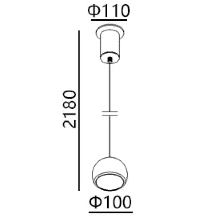 Artdelight Hanglamp Miami Koper Brons Ø 10cm Incl. Comfortlift