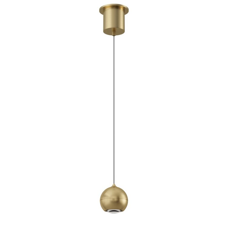 Artdelight Hanglamp Miami Goud Ø 10cm Incl. Comfortlift