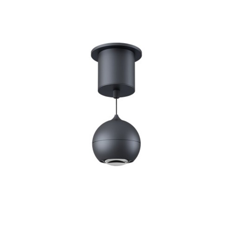 Artdelight Hanglamp Miami Zwart Ø 10cm Incl. Comfortlift