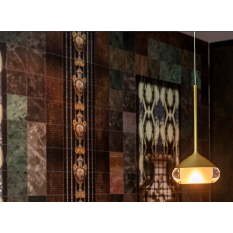 Artdelight Hanglamp Phoenix Geborsteld Goud 7W Dimbare Led Ø 11.6cm