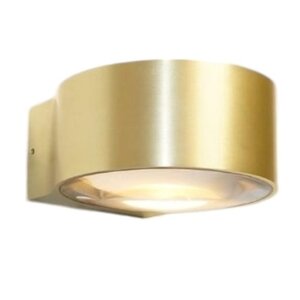 Wandlamp LED Hudson Mat Goud IP54