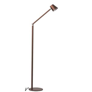 Vloerlamp Triëste Koper 5Watt incl. 3 Step-Dimmer