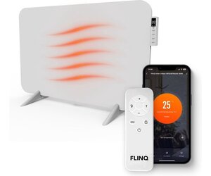 Smart Infrarood Verwarming 450 Watt Wit met Thermostaat