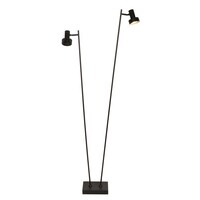 Vloerlamp Lunata Zwart GU-10 2 Lichts
