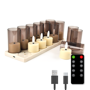 Oplaadbare Led Kaarsen Incl. Remote 12 Pack