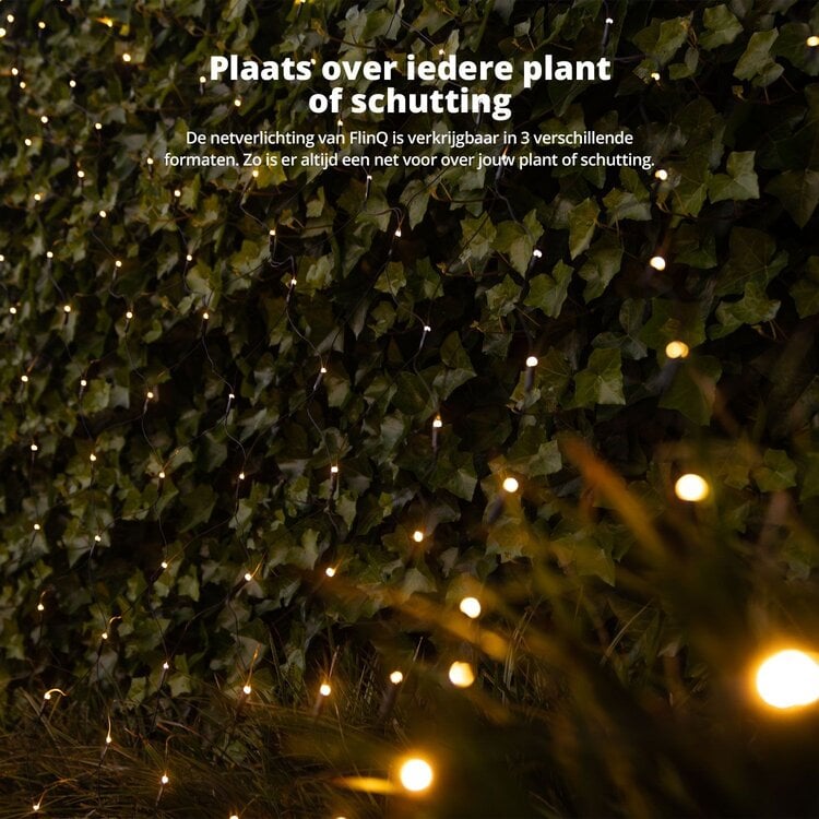 Netverlichting 90 Leds RGB + Warmwit 2 x 1 Mtr incl. Timer