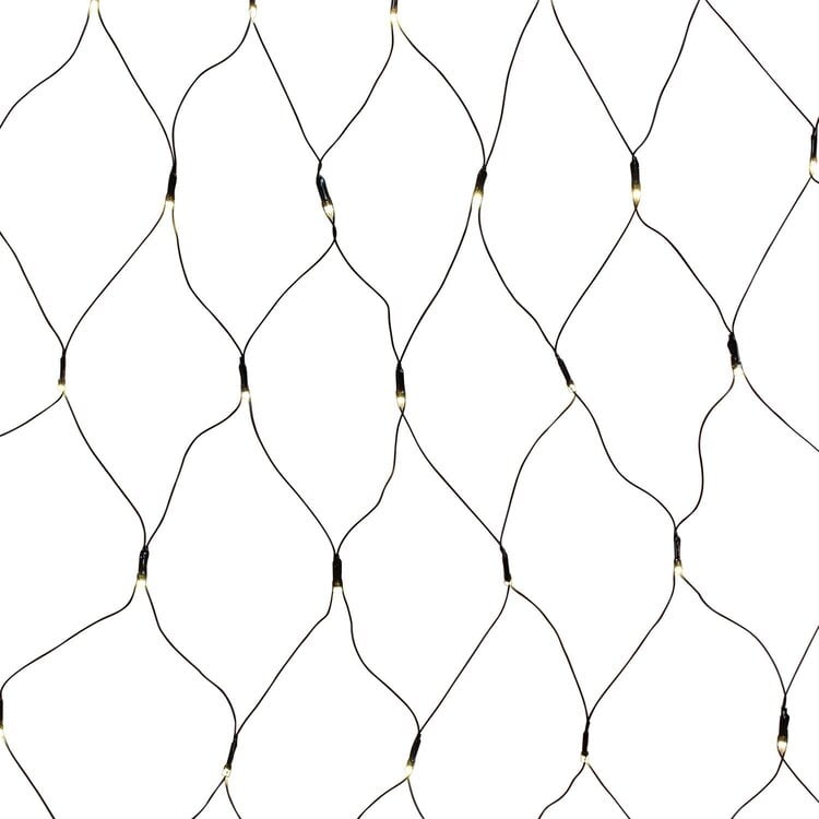 Netverlichting 90 Leds RGB + Warmwit 2 x 1 Mtr incl. Timer