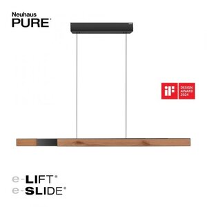 Hanglamp PURE MOTO-RISE e-Slide & e-Lift Black Wood
