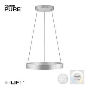 Hanglamp PURE®-E-CLIPSE e-Lift  Aluminium  Ø 70cm