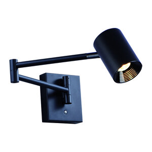 Wandlamp Picchio Zwart Zwenkarm LED 5.4 Watt