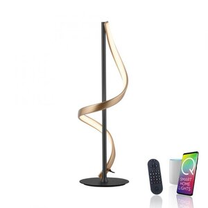 Tafellamp Q-Swing Smart Antraciet Goud 10.5 Watt