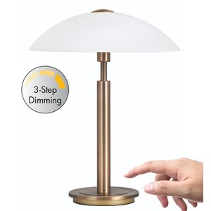 Tafellamp Touch Brons 3 Step Dimmer Ø 28 cm