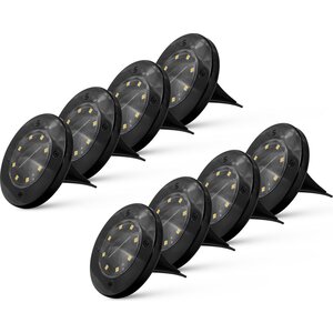 FlinQ Grondspots Fly Solar Led IP44 Ø 11.7cm 8-pack