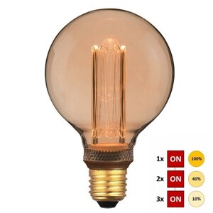 Led Lamp Gold Ø 95mm 4.3 Watt incl. Dimmer