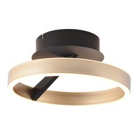 Plafondlamp Pilota Zwart & Goud 23Watt Ø 30 cm