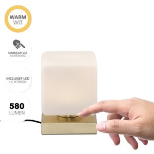 Tafellamp Dadoa Mat Messing 5Watt incl. Dimmer