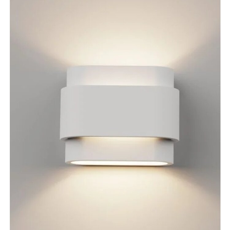 Artdelight Wandlamp Metz  Gips Wit  2 Lichts