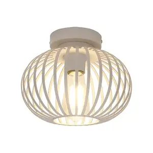 Plafondlamp Aglio Crème Khaki Metaal Ø 25cm