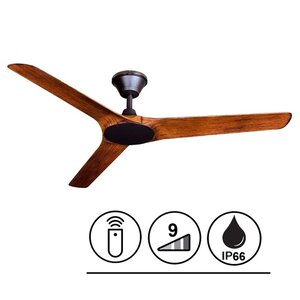 Lucci Air Plafondventilator Abyss Brons / Koa Ø 142cm IP66