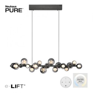 Neuhaus PURE® Hanglamp Pure E-Popup Grey L 120cm incl. Remote
