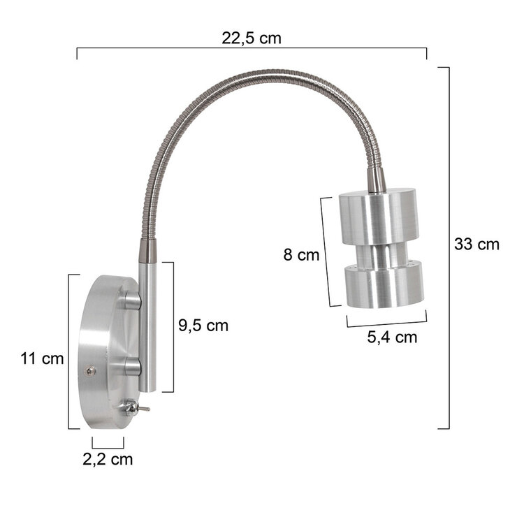 Steinhauer Wandlamp Natasja LED 3094ST