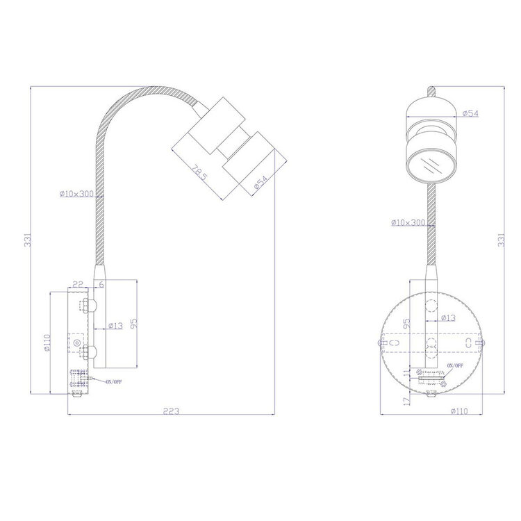 Steinhauer Wandlamp Natasja LED 3094ST