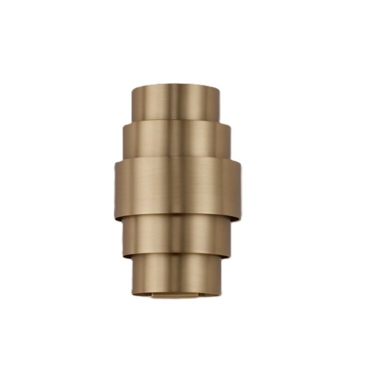 Artdelight Wandlamp Rolls Brons 2 x G9 fitting Hoogte 22cm