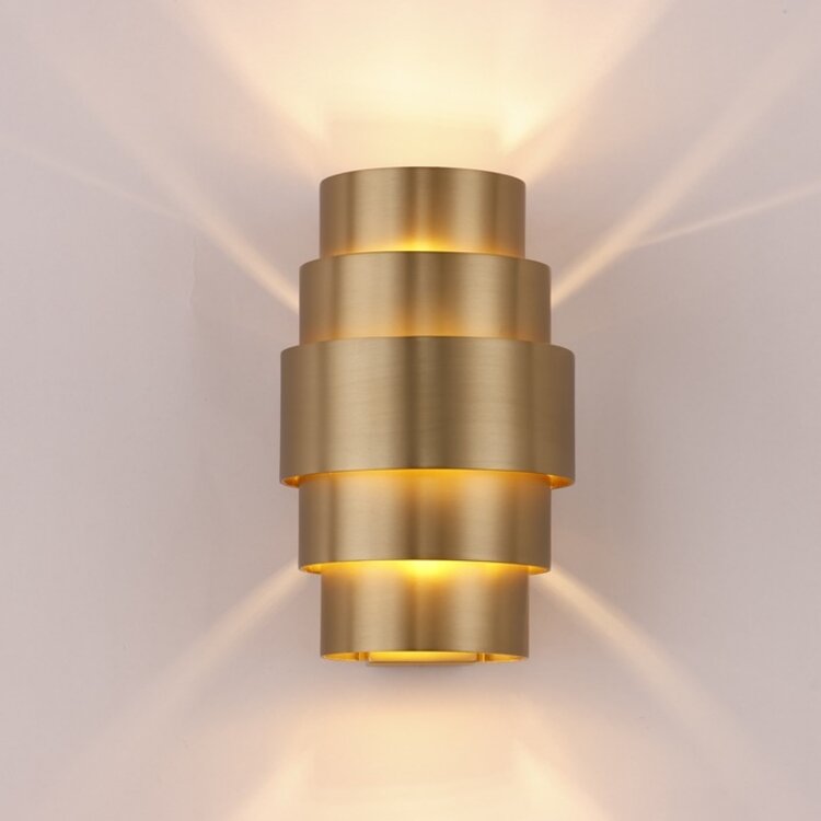 Artdelight Wandlamp Rolls Brons 2 x G9 fitting Hoogte 22cm