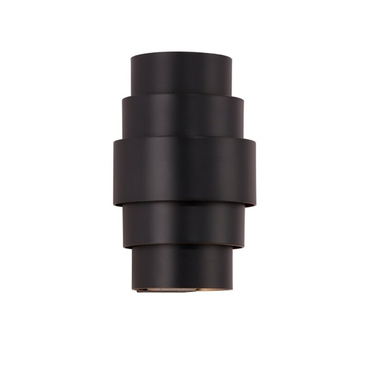 Artdelight Wandlamp Rolls Zwart - Goud 2 x G9 fitting Hoogte 22cm