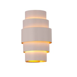 Wandlamp Rolls Wit-Goud 2 x G9 fitting Hoogte 22cm