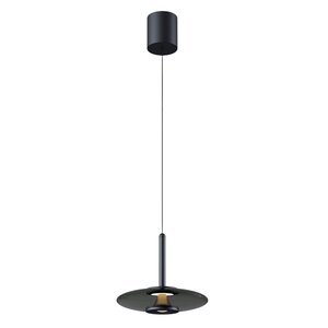 Artdelight Hanglamp Madison Zwart - Smoke 11 Watt Led Ø 22cm