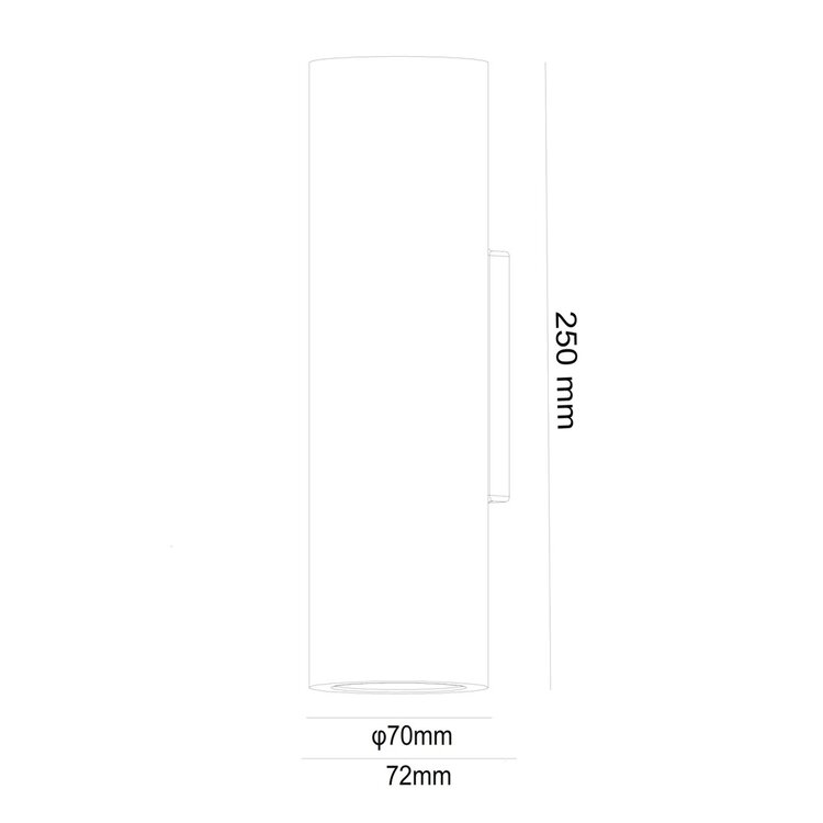 Artdelight Wandlamp Gips  Brest Wit  2 Lichts GU10 Up & Down