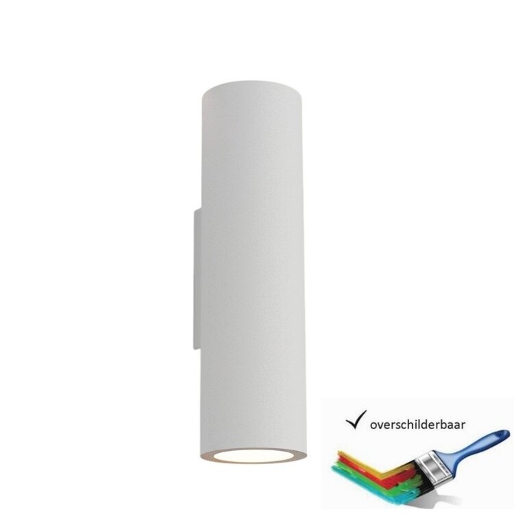 Artdelight Wandlamp Gips  Brest Wit  2 Lichts GU10 Up & Down