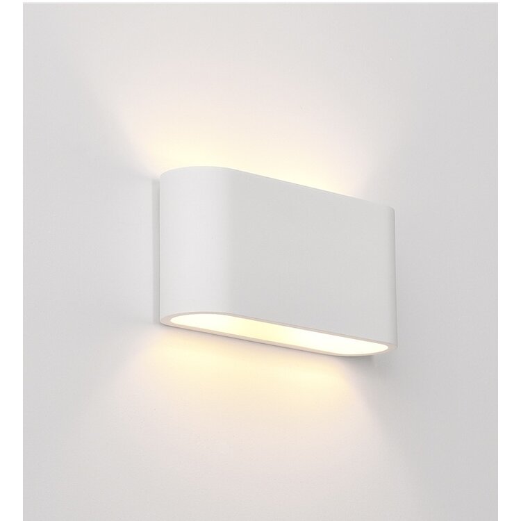 Artdelight Wandlamp Gips Lille Wit 2 Lichts