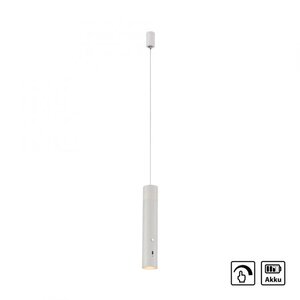 Oplaadbare Hanglamp Attach Wit Ø 4cm  incl. Dimmer