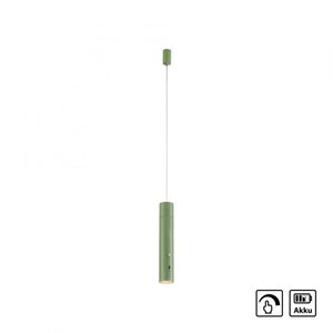 Oplaadbare Hanglamp Attach Groen Ø 4cm  incl. Dimmer