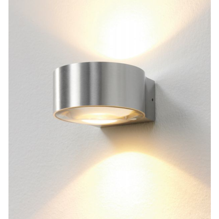 Artdelight Wandlamp Hudson Aluminium 2 x 4 Watt IP54