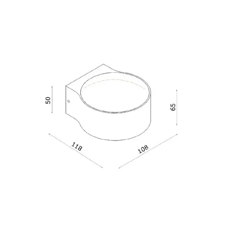 Artdelight Wandlamp Hudson Champagne Crème 2 x 4 Watt IP54