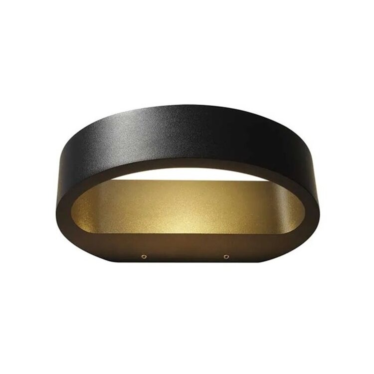 Artdelight Wandlamp Sharp Led Zwart 7.2Watt 2700K